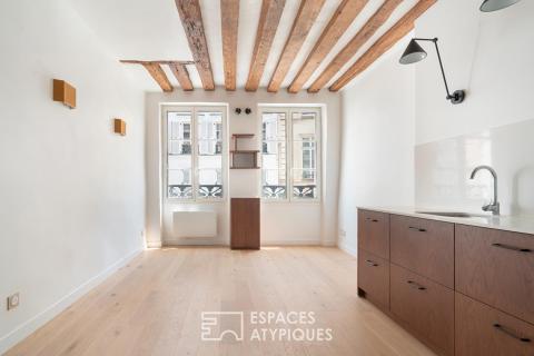 Appartement rénové avec terrasse près de l&rsquo;Hôtel de ville