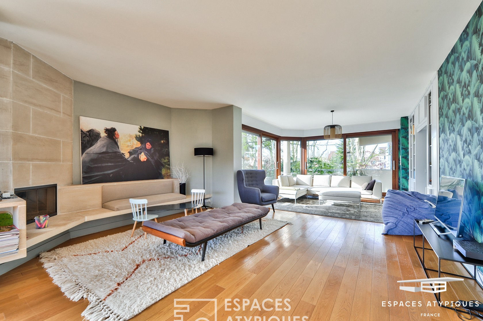 Appartement contemporain avec jardin