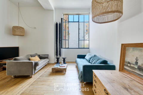 Loft lumineux aux volumes rares au coeur de la rue Martel.