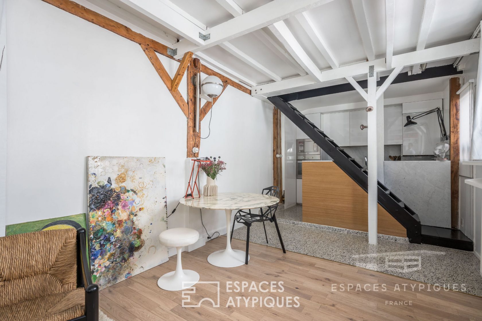 Ancien atelier de bonneterie en duplex
