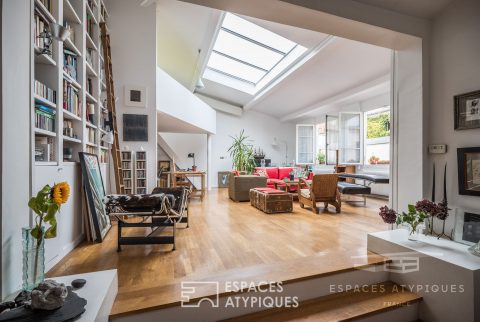 Duplex en dernier étage dans ancien atelier de menuiserie