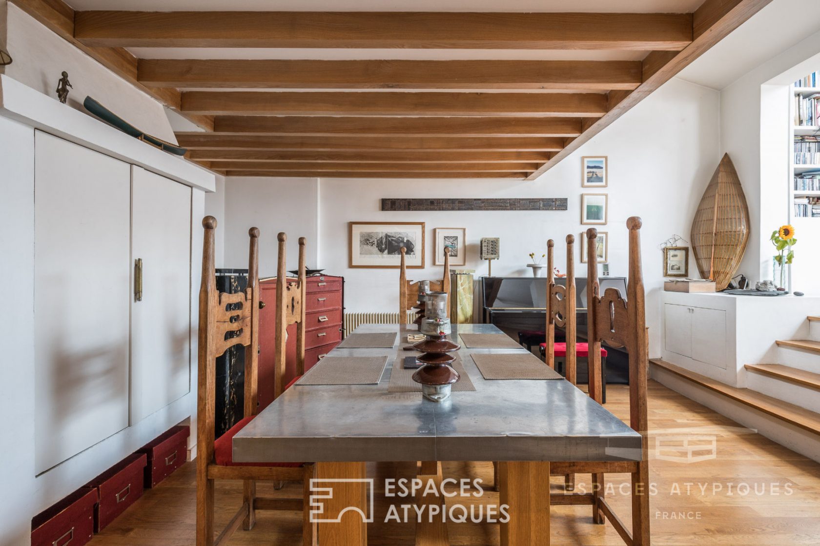 Duplex en dernier étage dans ancien atelier de menuiserie