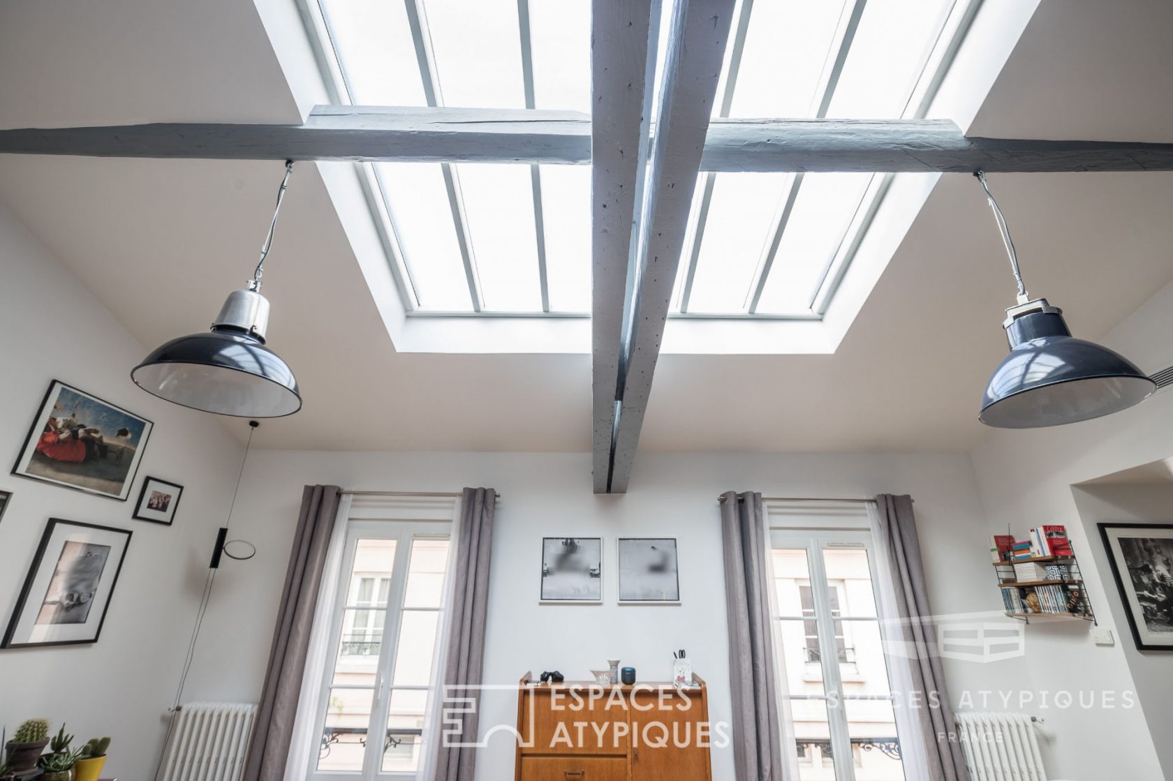 Loft en dernier étage avec verrière
