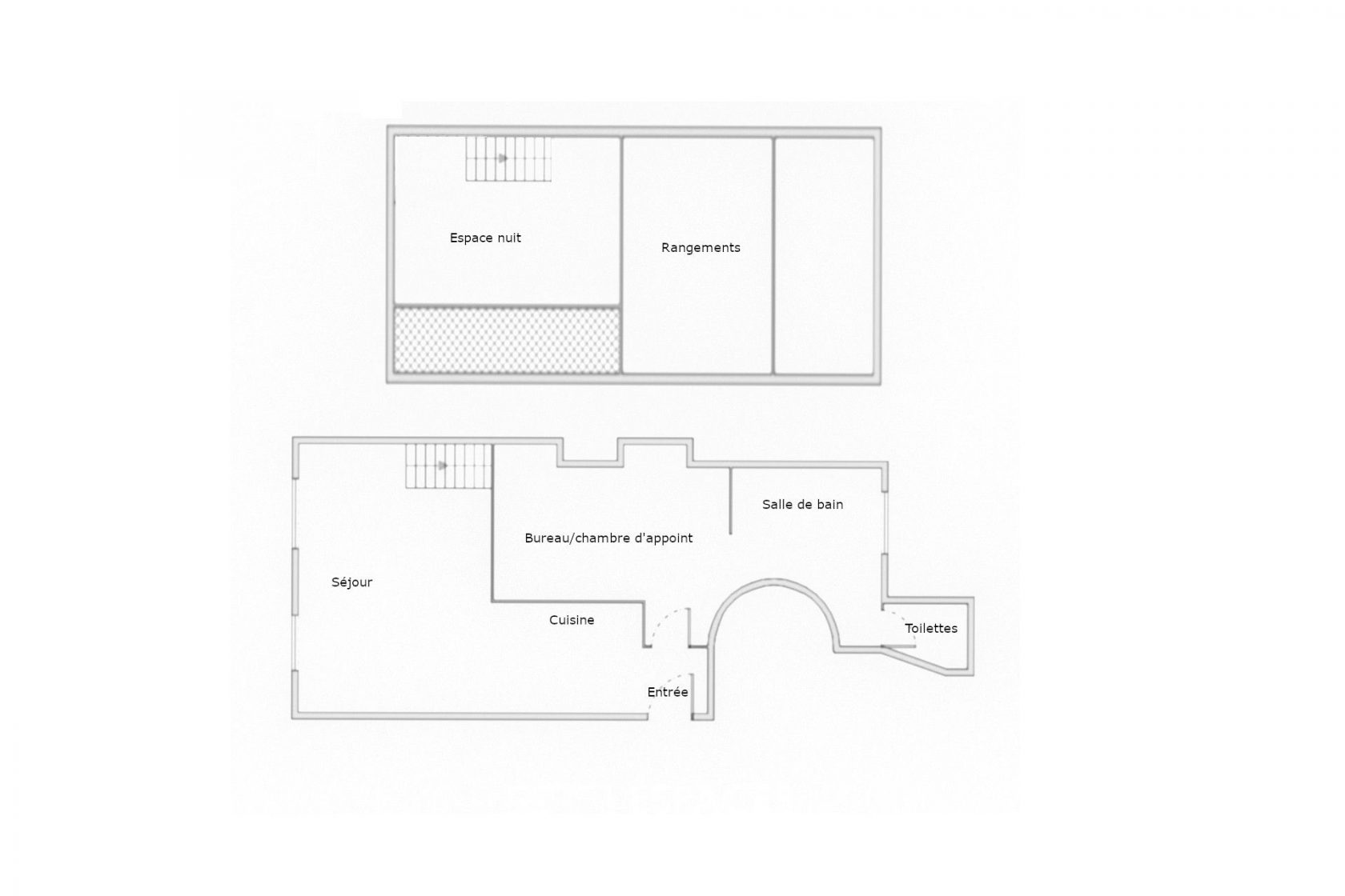 Duplex under the roof
