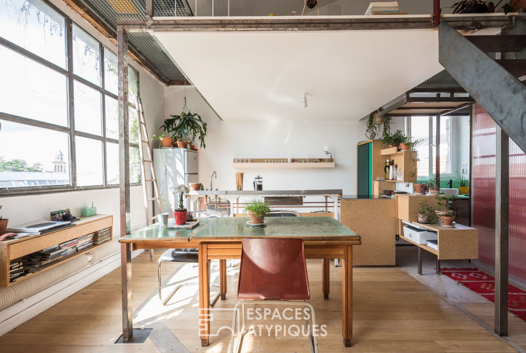 Industrial and bohemian loft