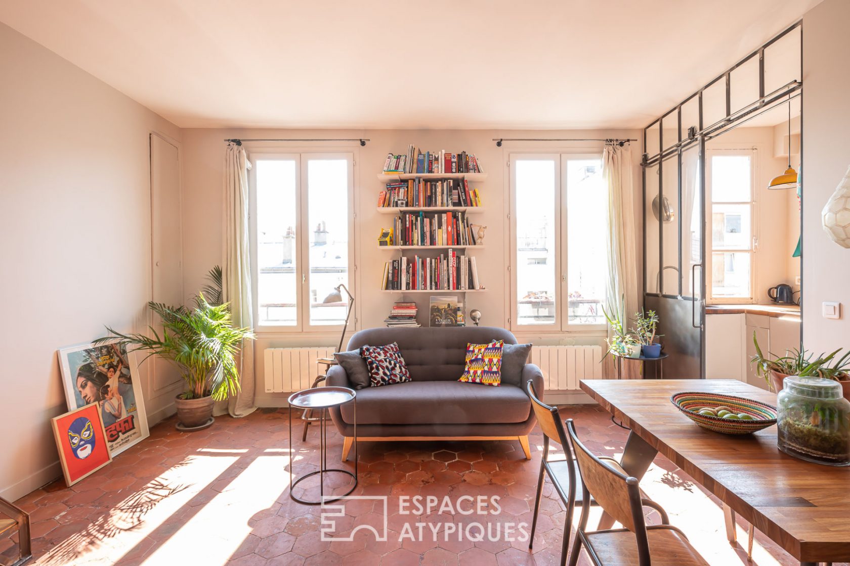 Vintage duplex on the top floor