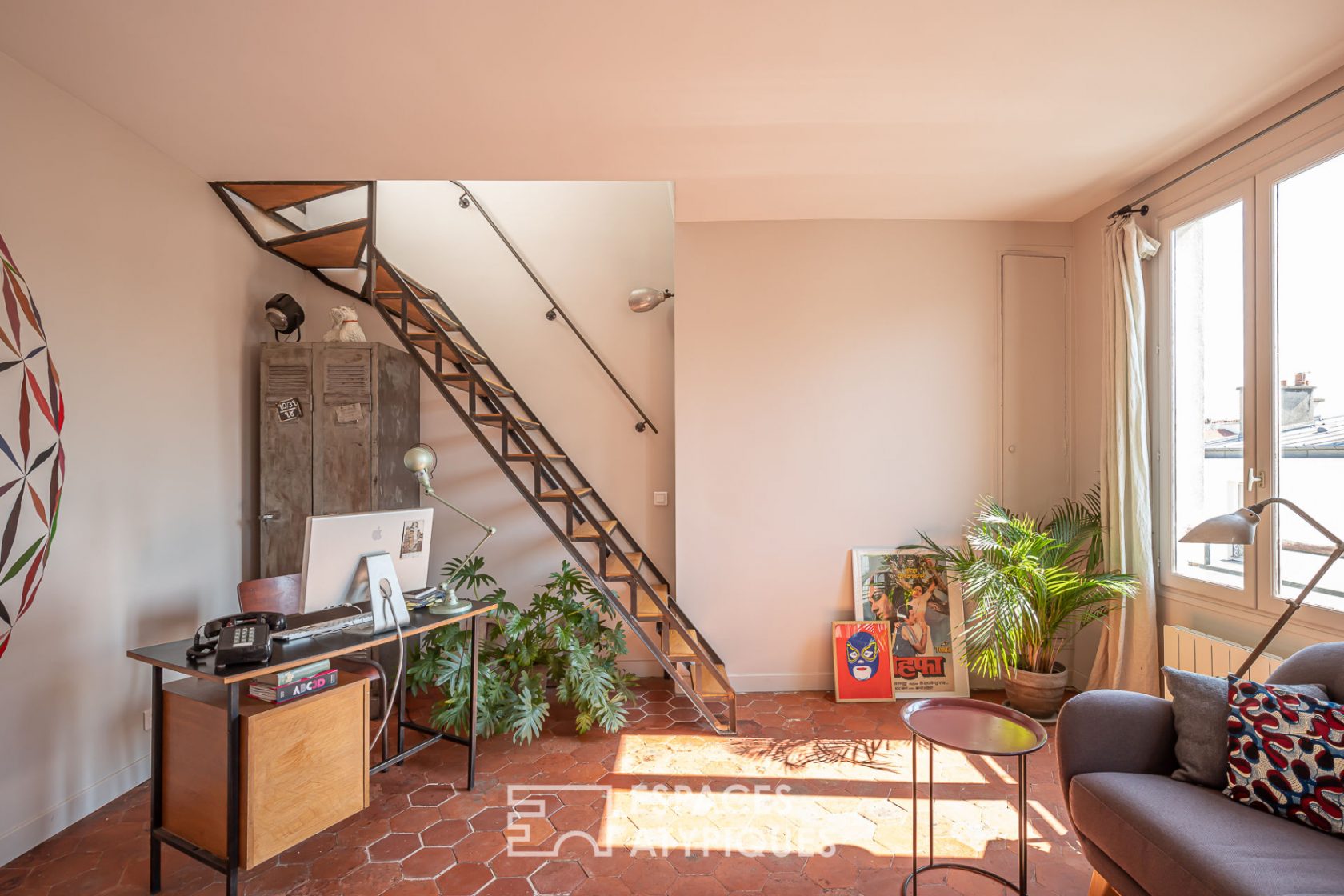 Vintage duplex on the top floor