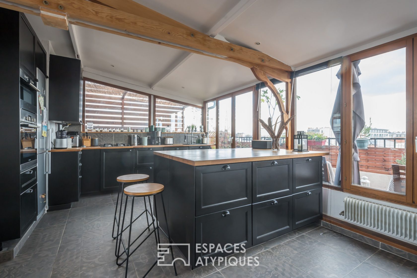 Duplex en dernier étage avec terrasses