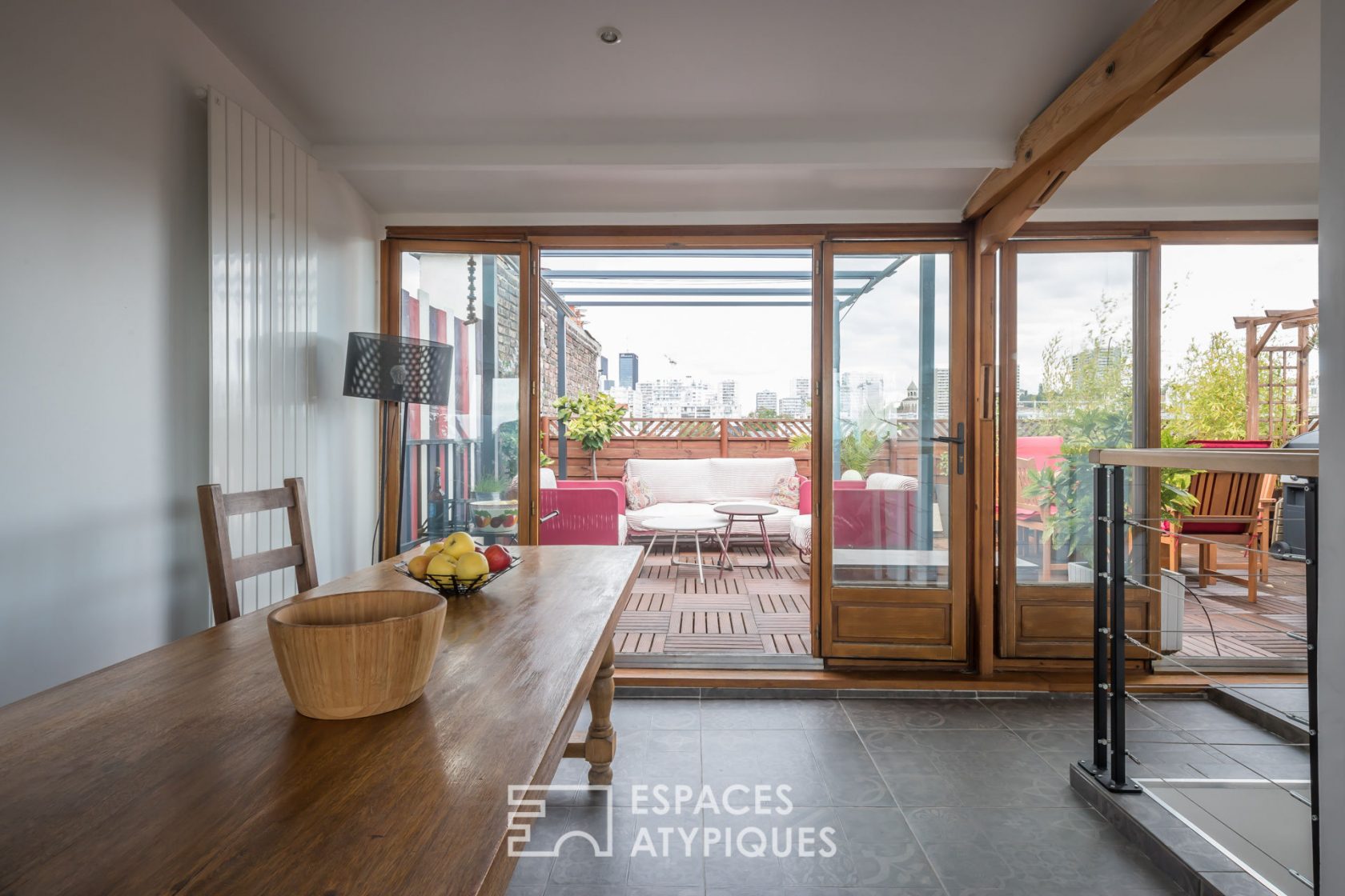 Duplex en dernier étage avec terrasses