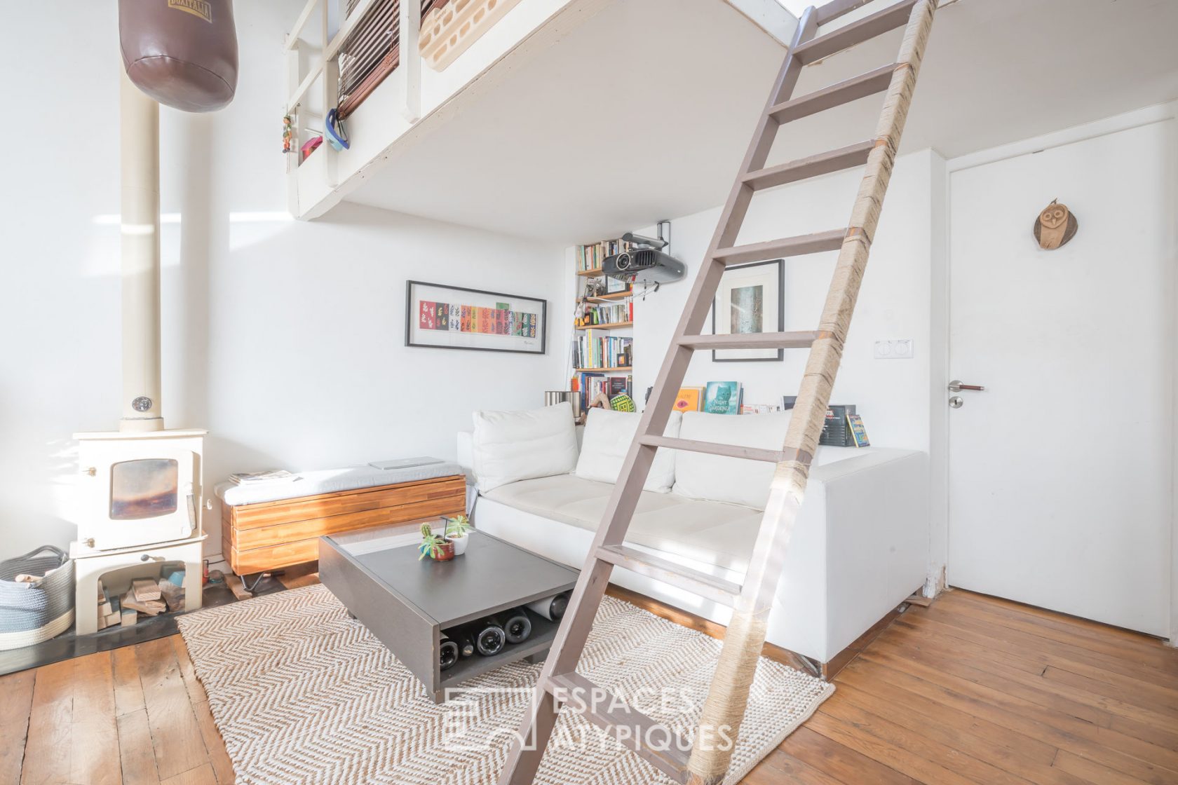 Top floor with view and mezzanine