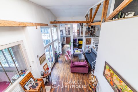 Loft with house-style patio