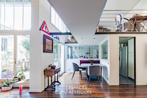 Loft with house-style patio