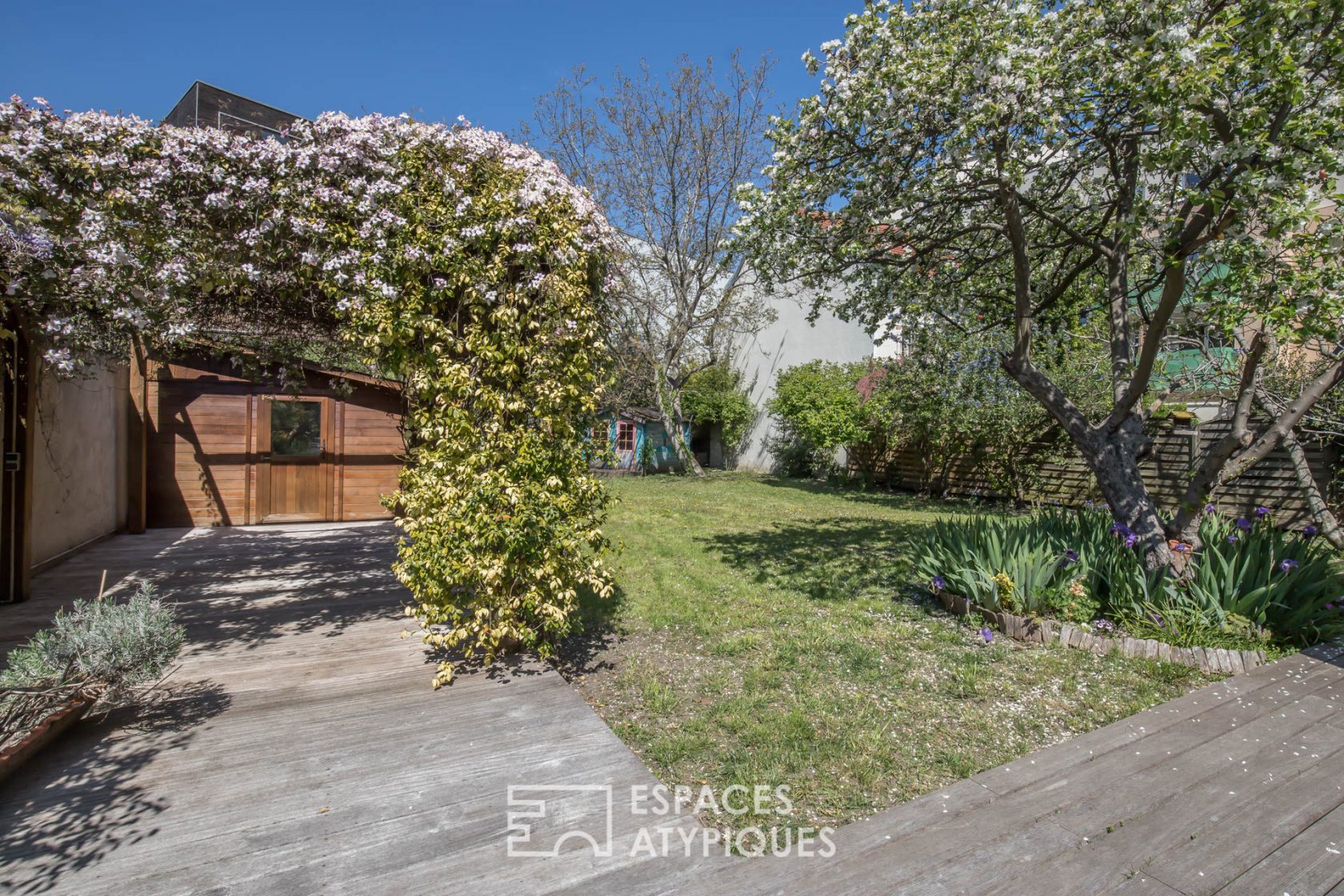 House with garden and terraces