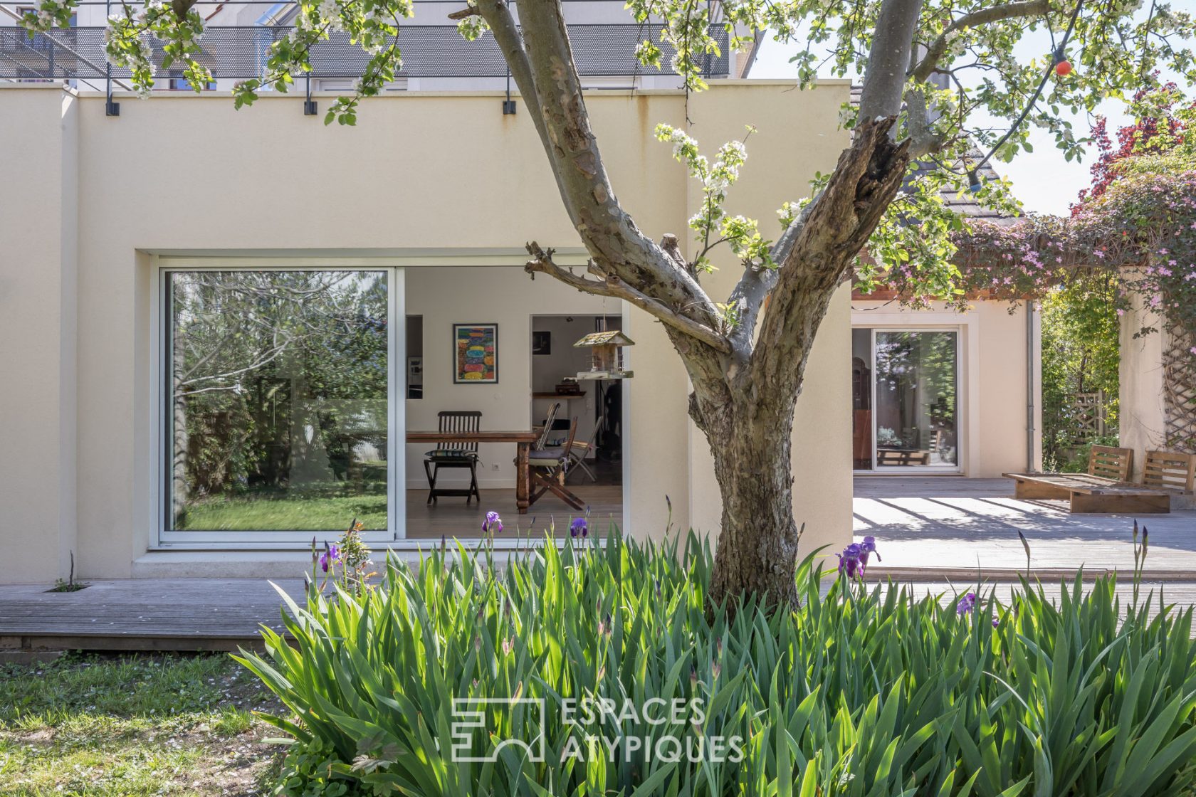 House with garden and terraces