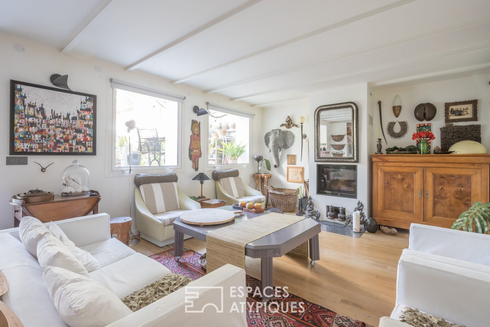 Bohemian duplex with patio