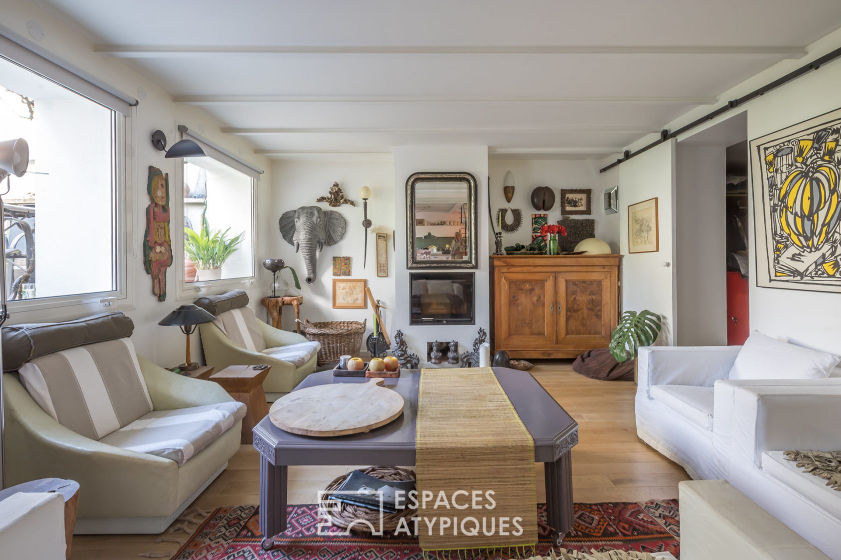 Bohemian duplex with patio