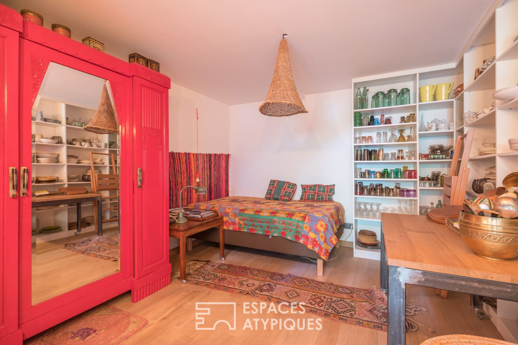 Bohemian duplex with patio