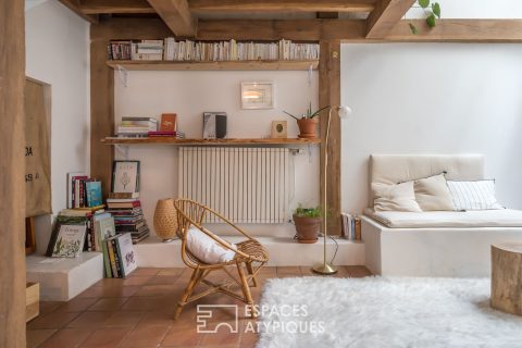 Loft avec salle de cinéma dans un ancien café charbon