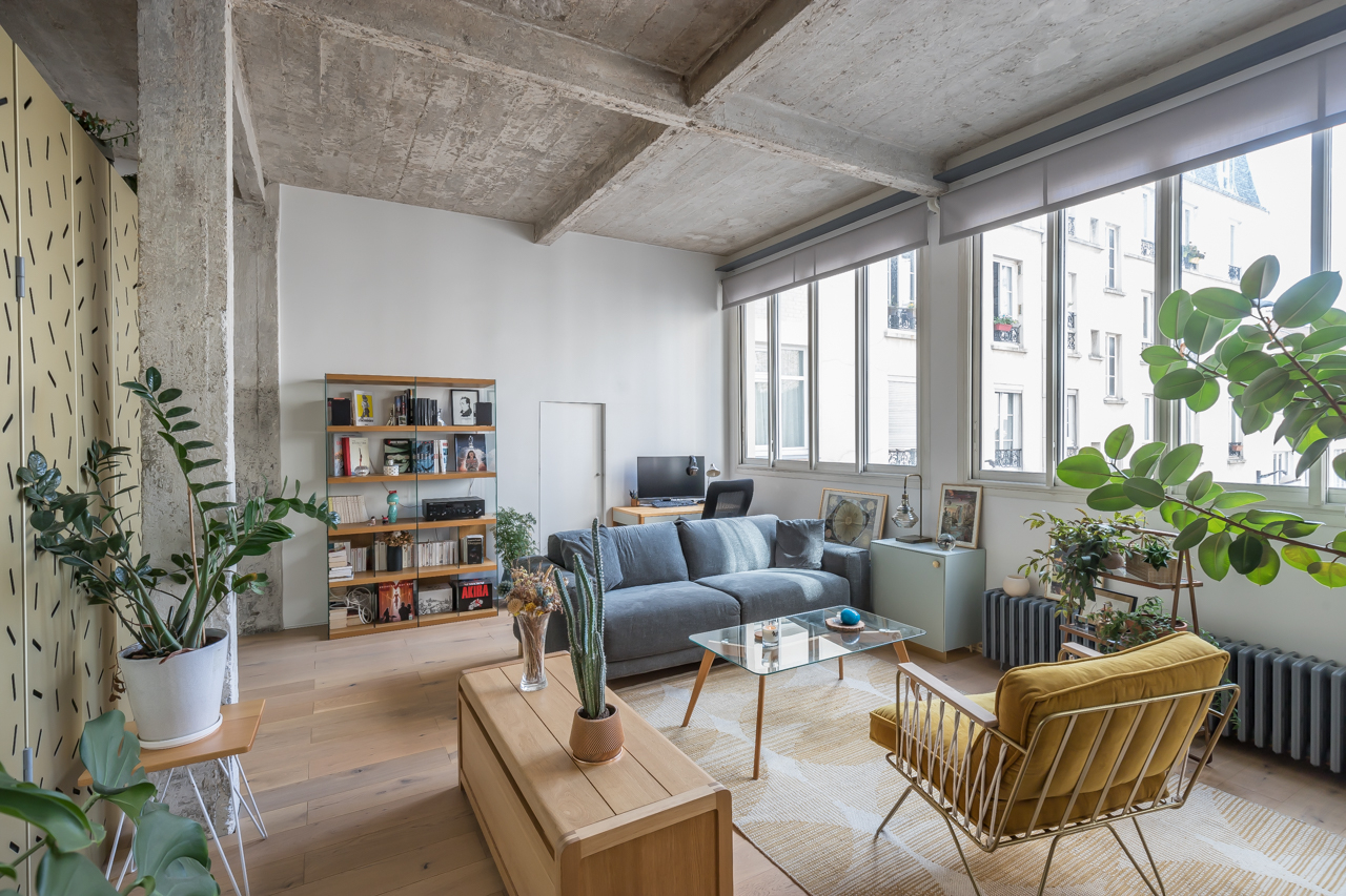 Architect’s loft in an old ironwork