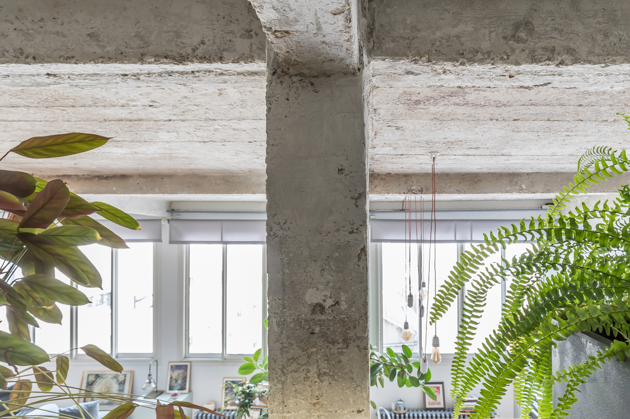 Architect’s loft in an old ironwork