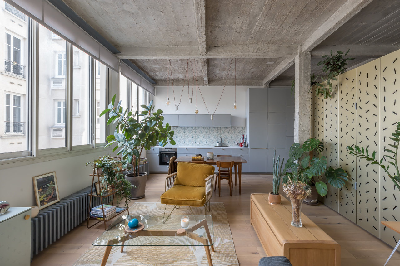 Architect’s loft in an old ironwork