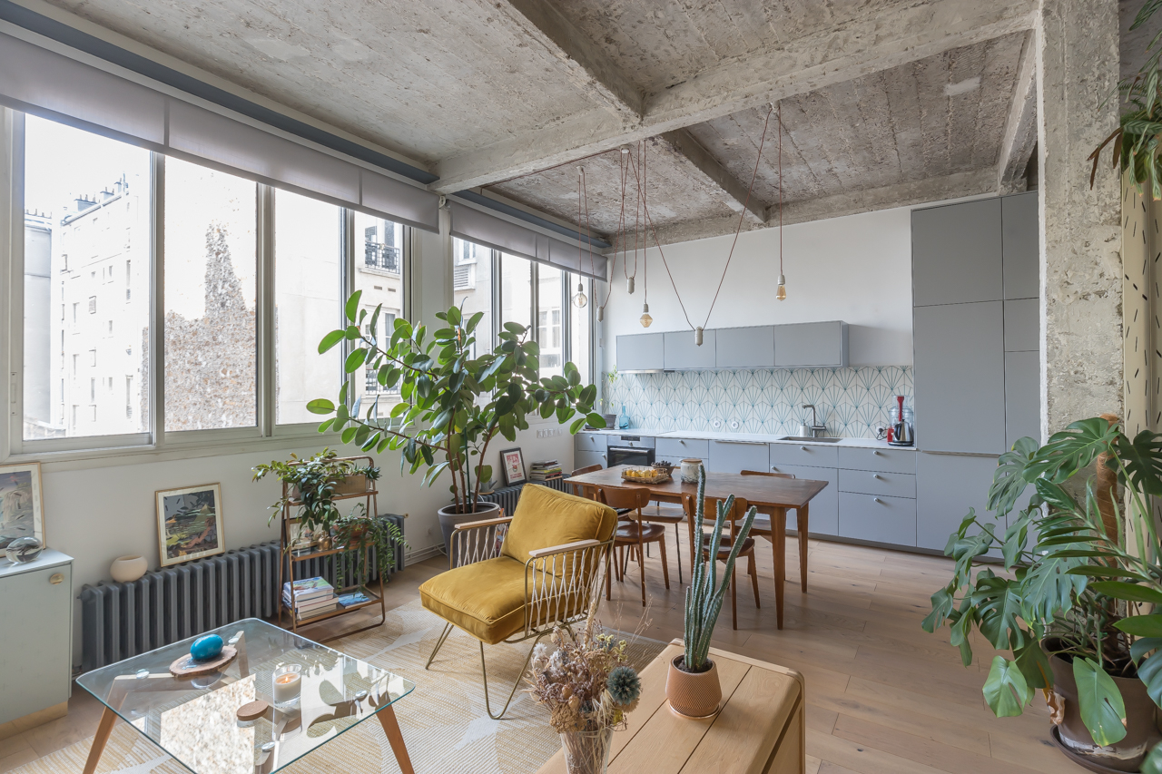 Architect’s loft in an old ironwork