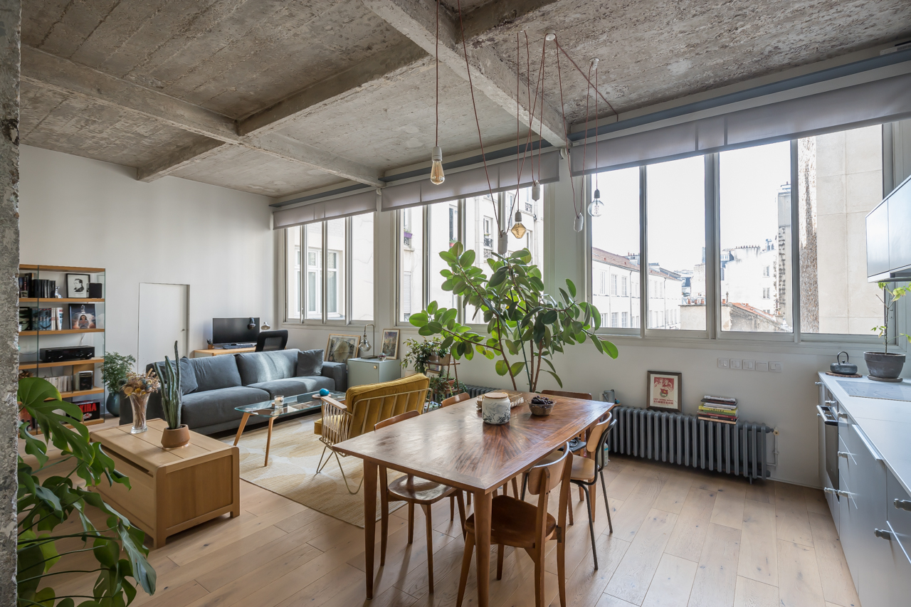 Architect’s loft in an old ironwork