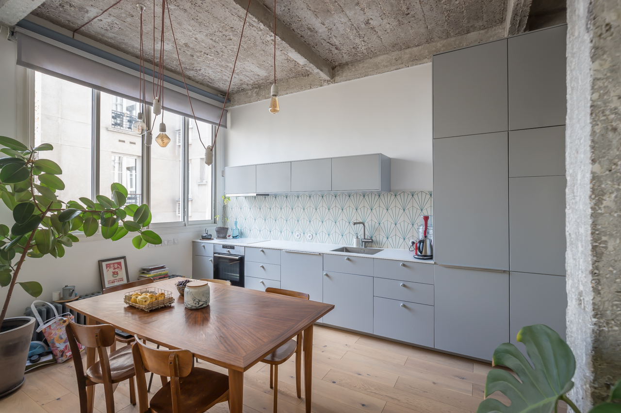 Architect’s loft in an old ironwork