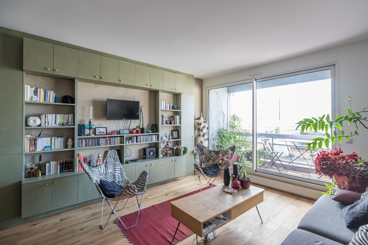 Contemporary apartment with a view