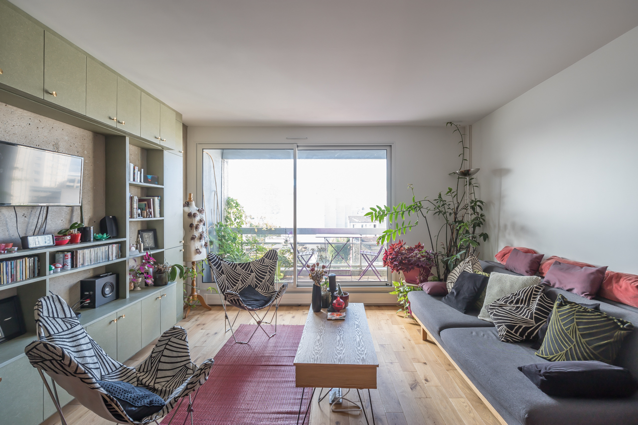 Contemporary apartment with a view