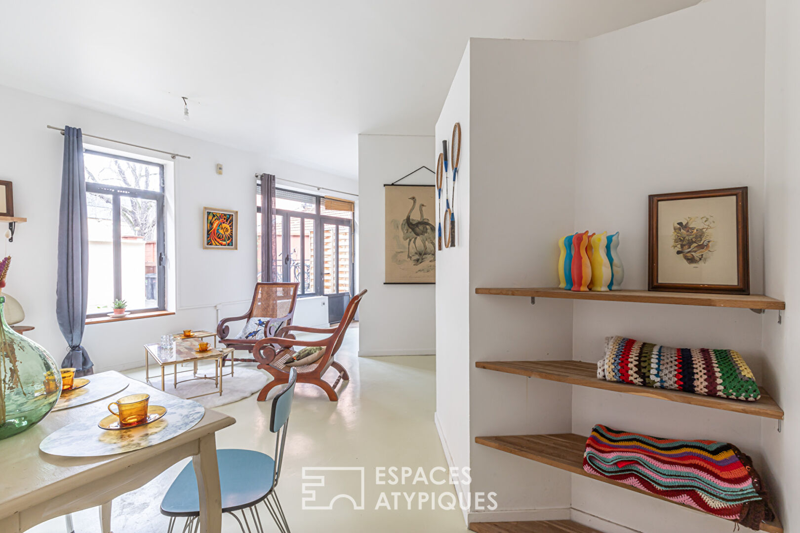 Loft between two courtyards