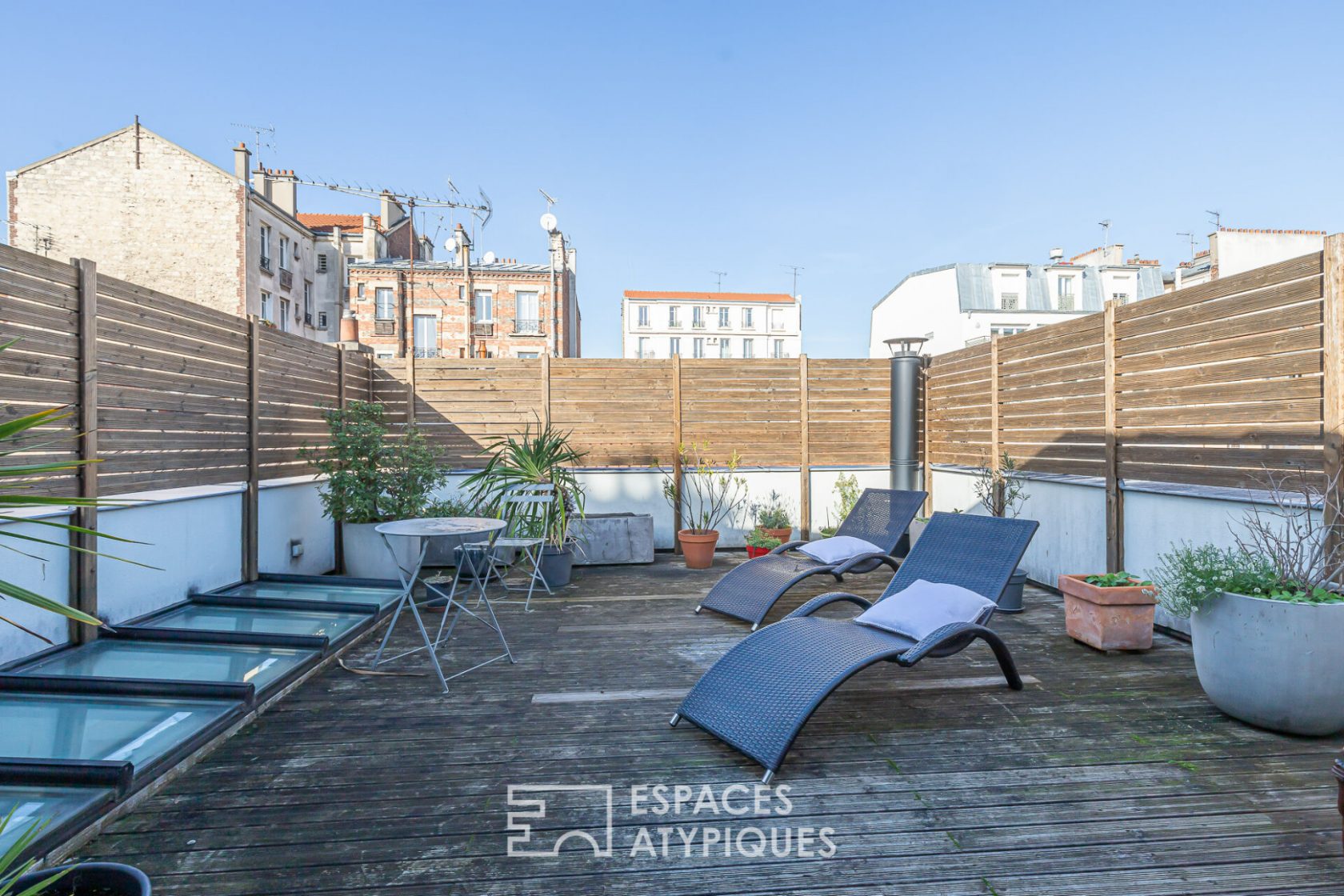Maison d’architecte avec terrasses