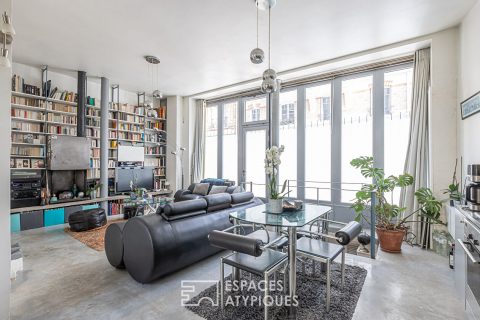 Crossing loft in the heart of the Village Jourdain