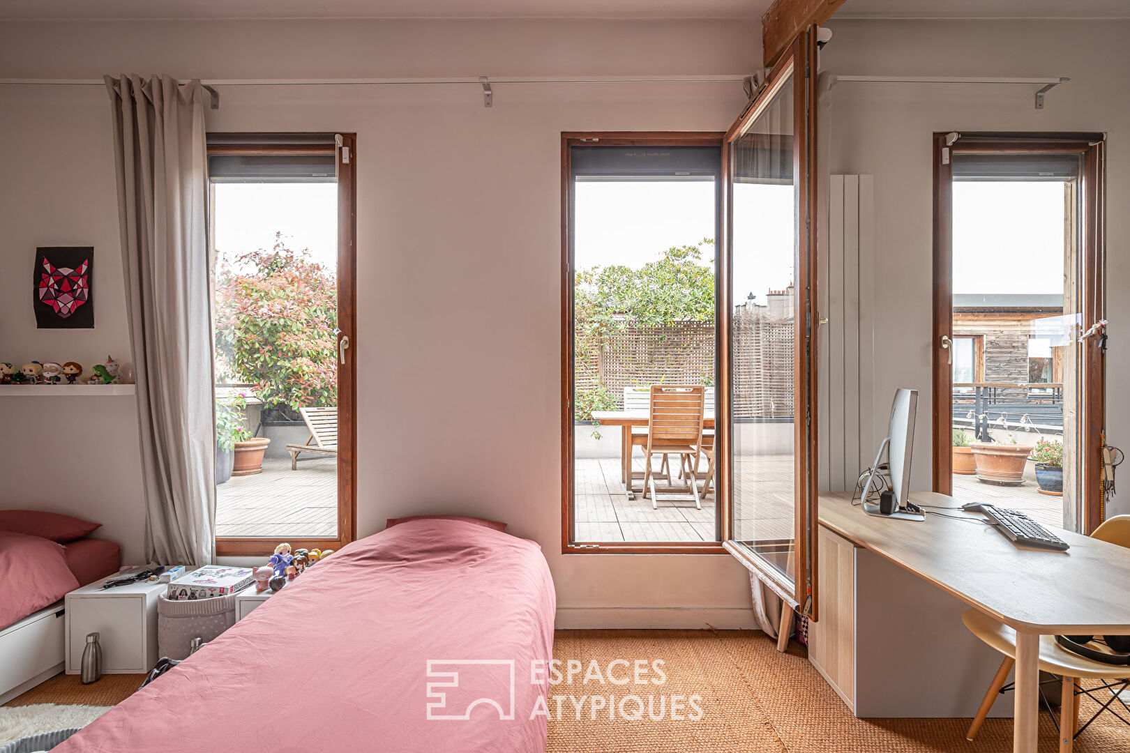 Duplex avec terrasse dans ancienne imprimerie