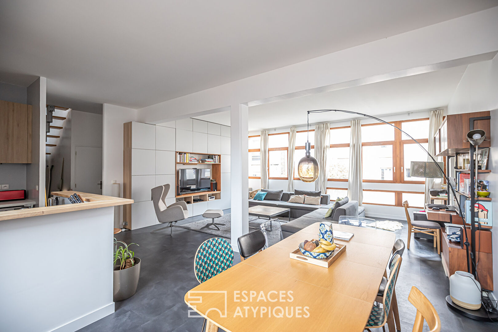 Duplex avec terrasse dans ancienne imprimerie