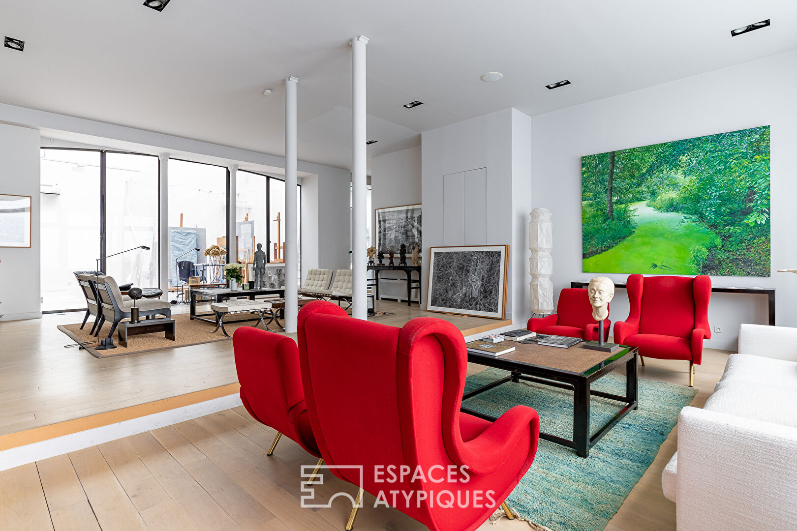 Architect loft with swimming pool and winter garden