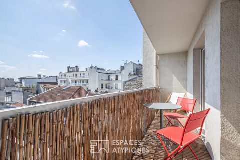 Appartement avec balcons repensé par architecte
