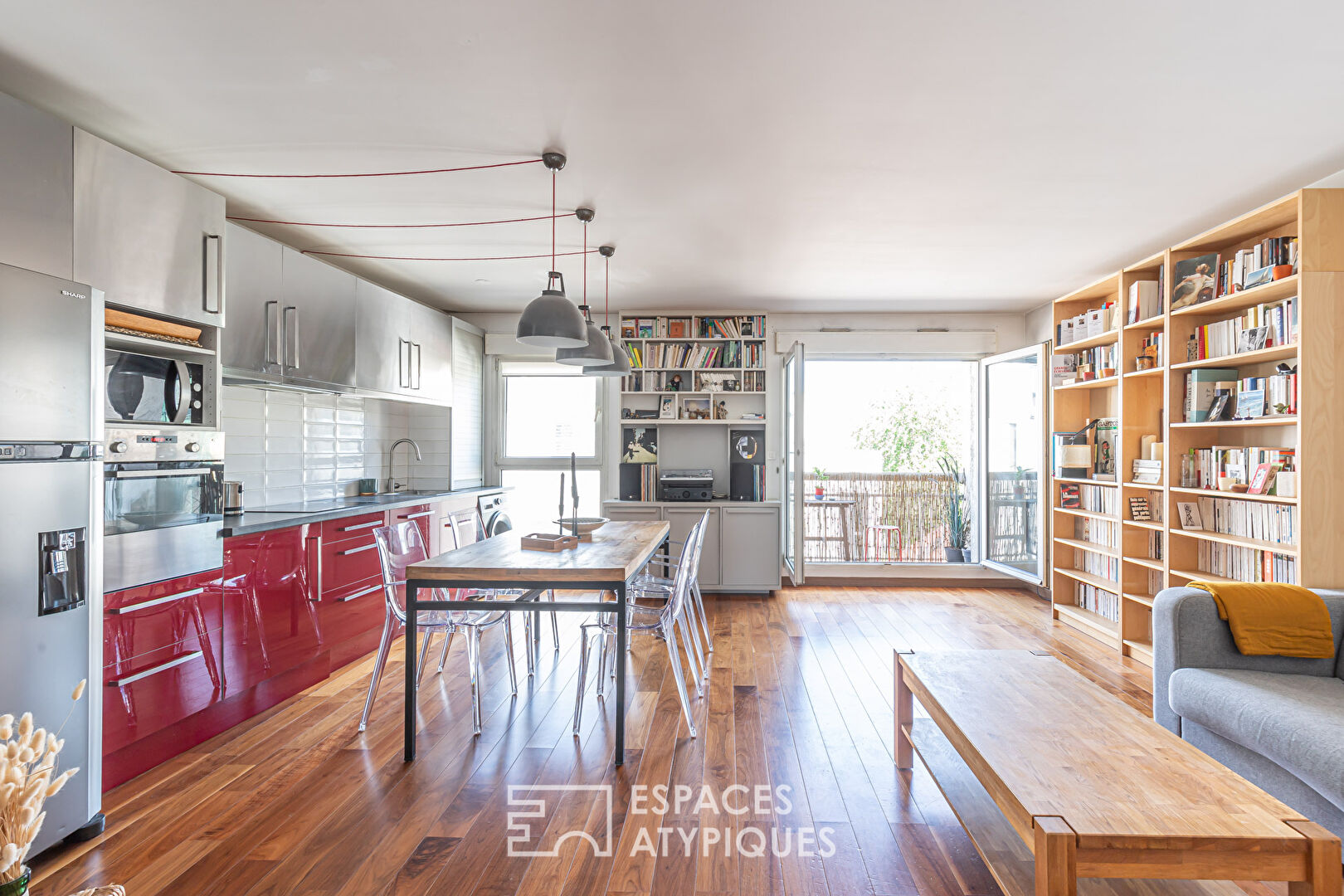 Appartement avec balcons repensé par architecte