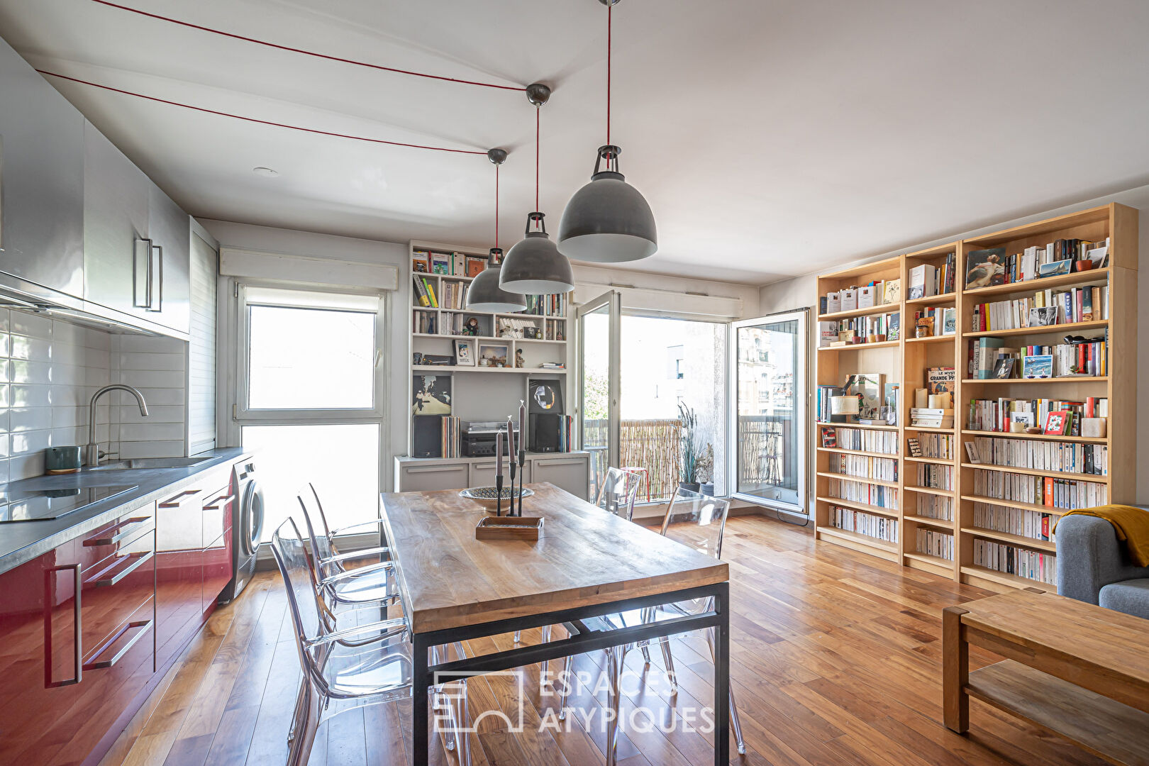 Appartement avec balcons repensé par architecte