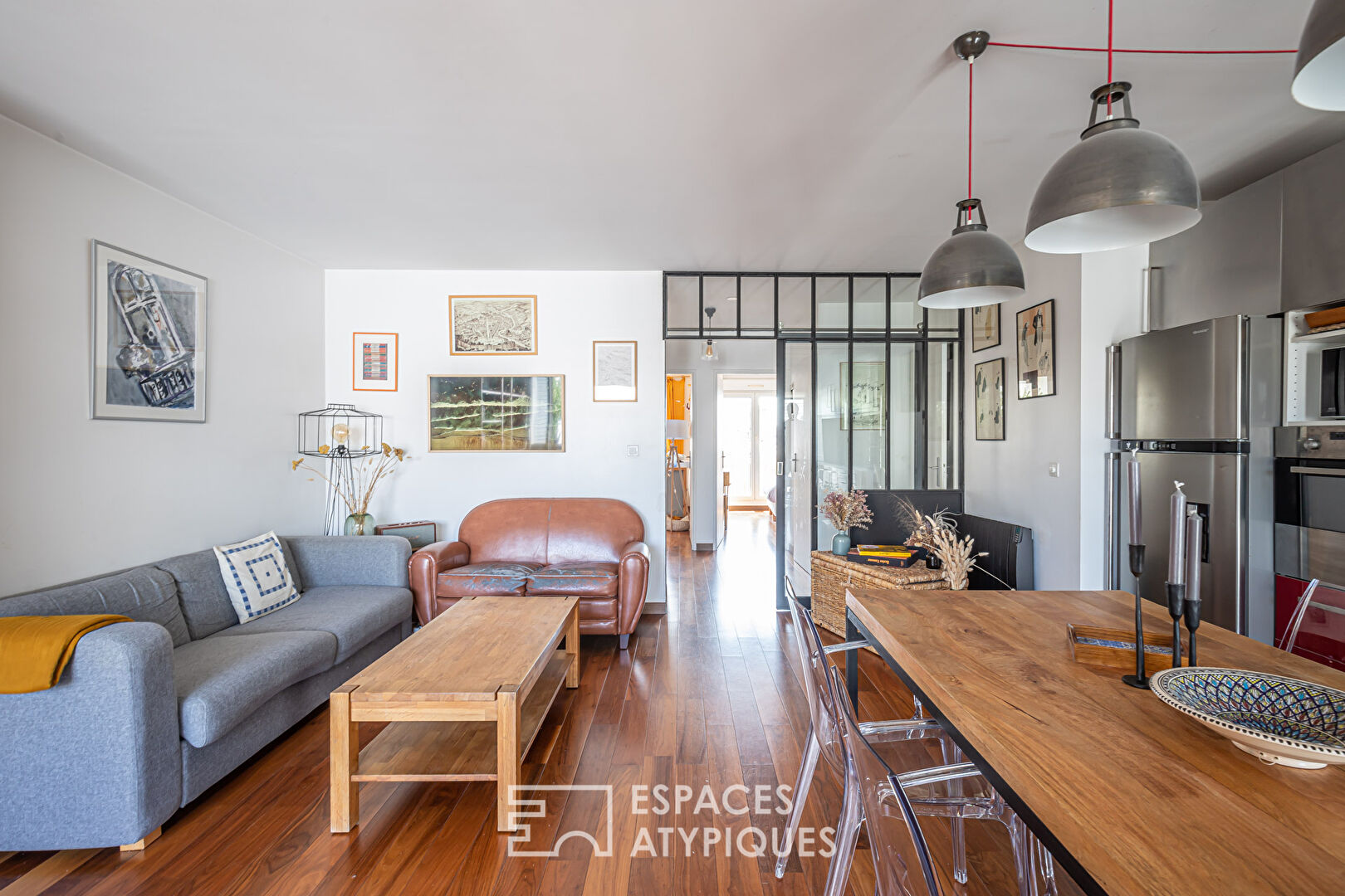 Appartement avec balcons repensé par architecte