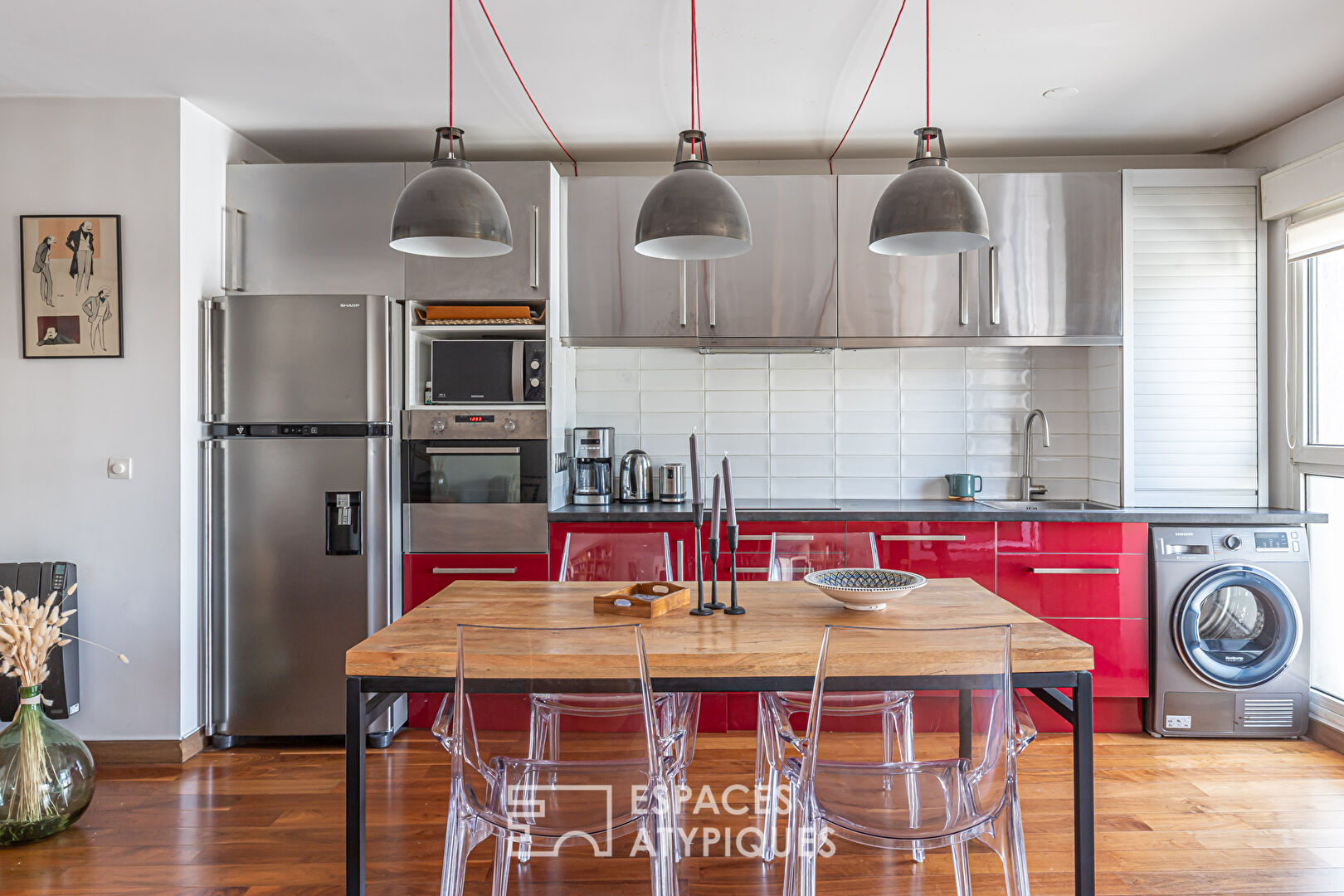 Appartement avec balcons repensé par architecte