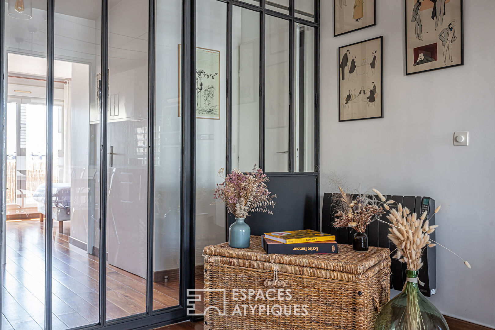 Appartement avec balcons repensé par architecte