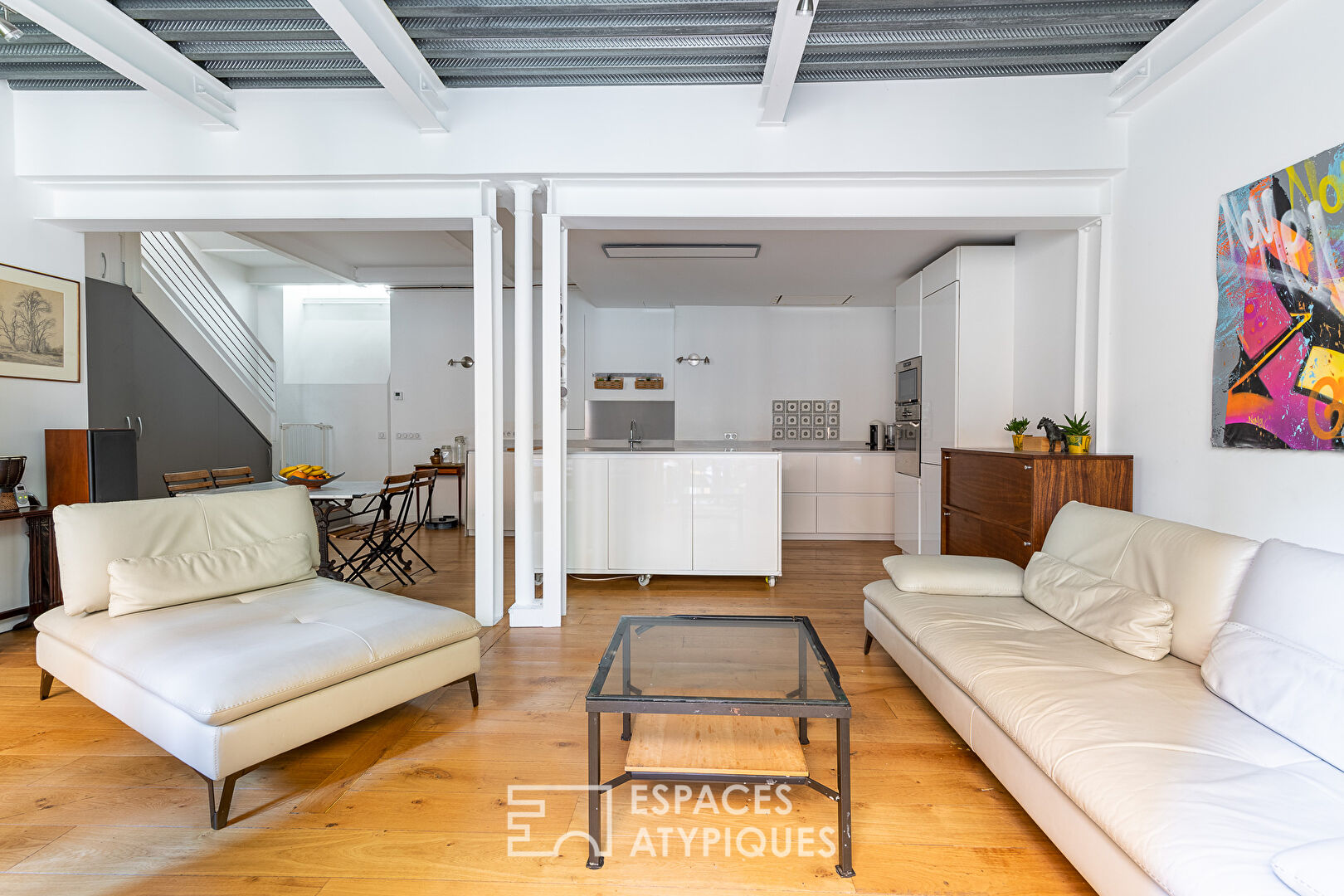 Duplex with terrace in an old marble factory