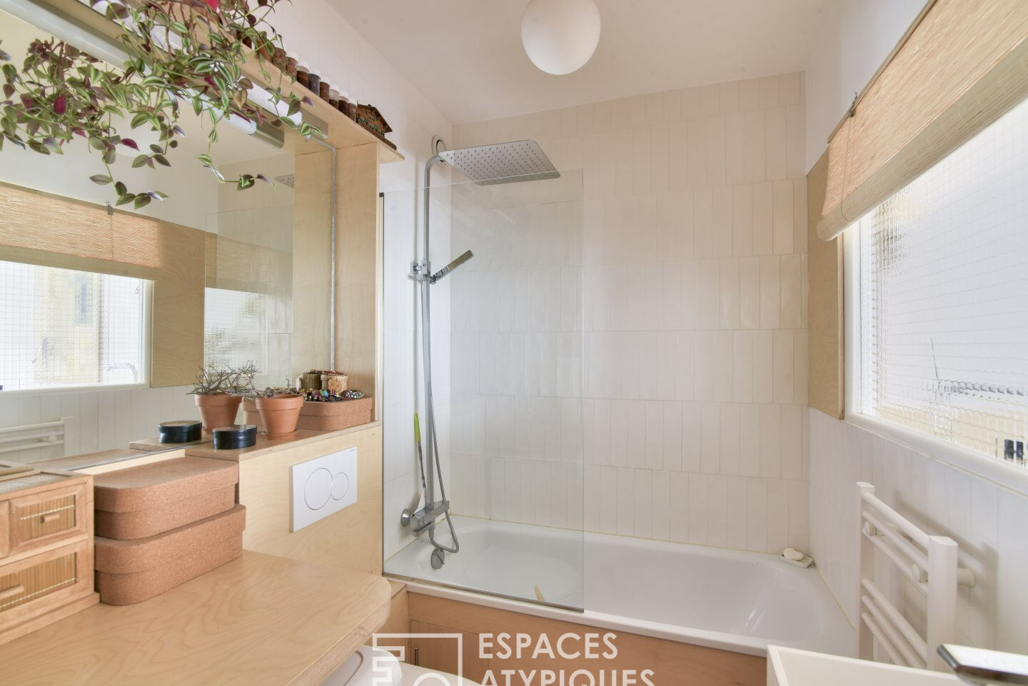 Appartement repensé avec balcon