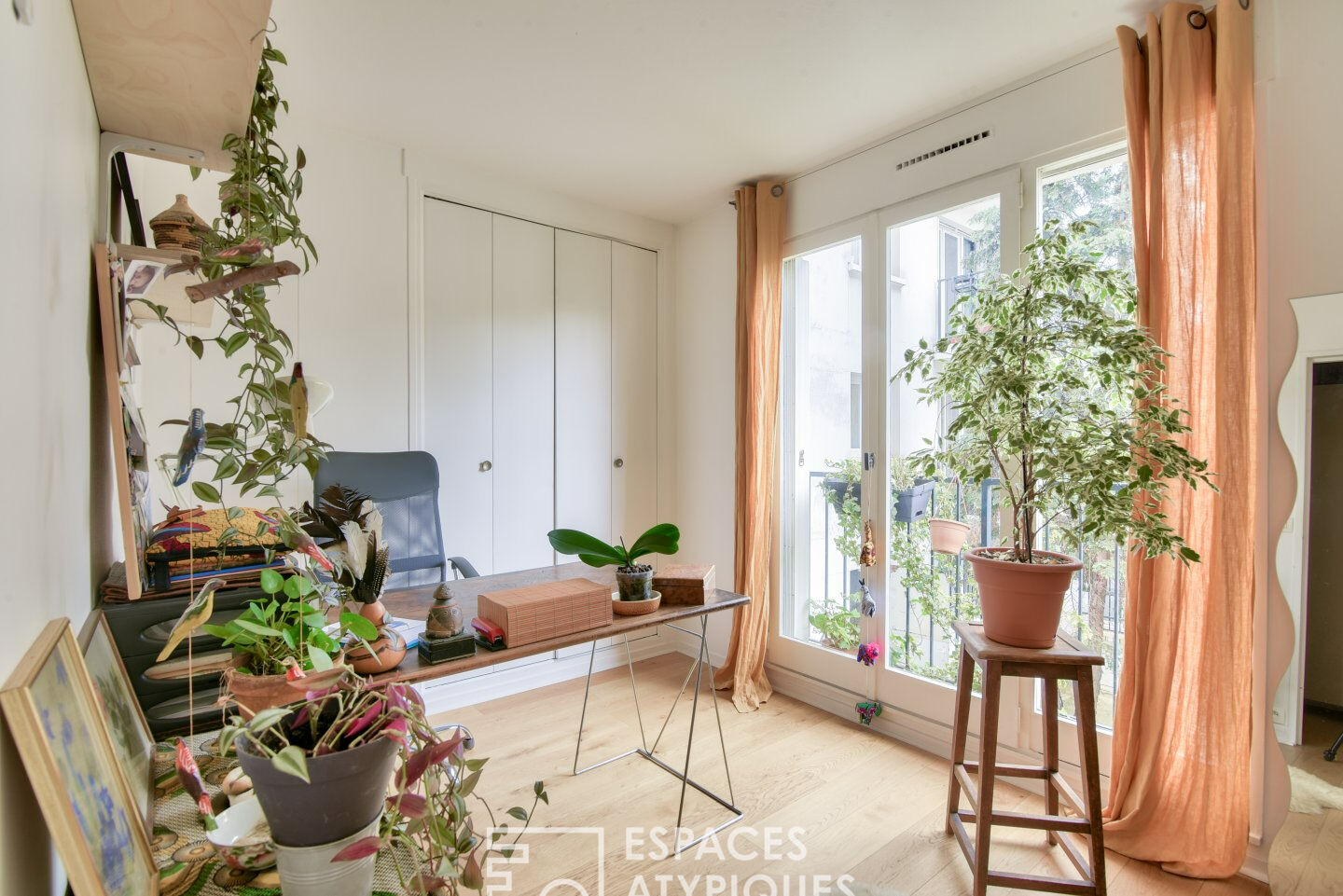 Appartement repensé avec balcon