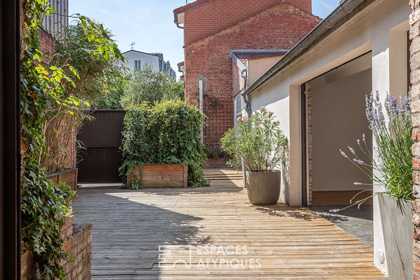House with terrace redesigned by architect