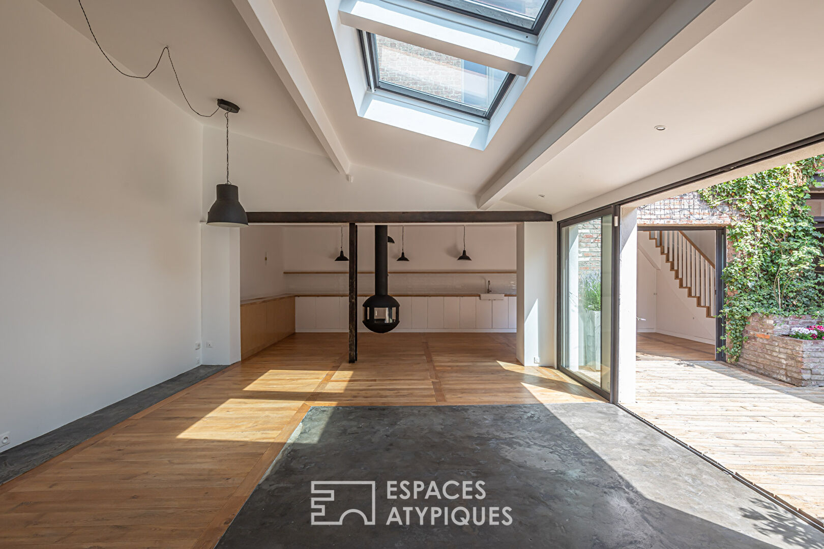 House with terrace redesigned by architect