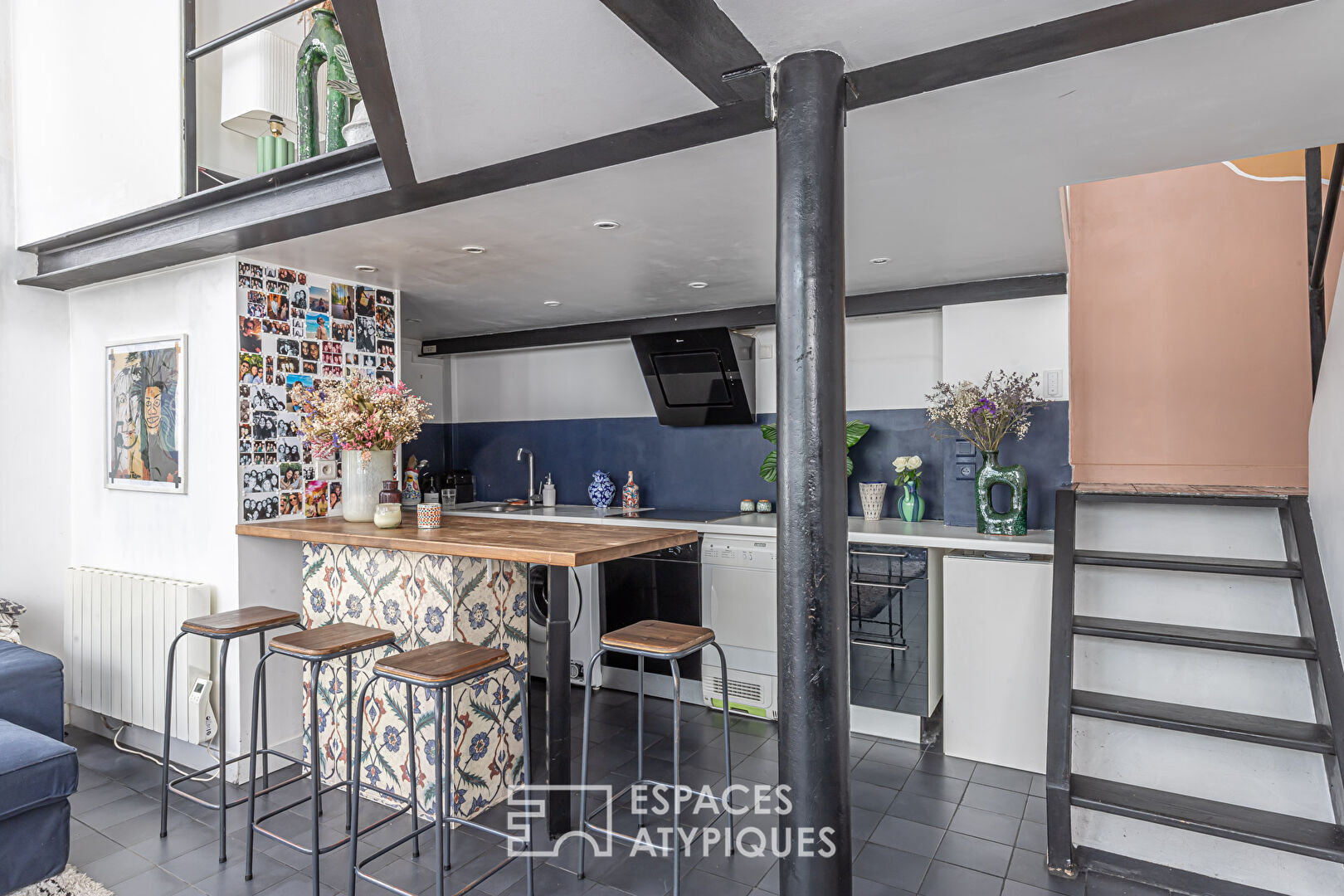 Loft sur cour proche Montorgueil