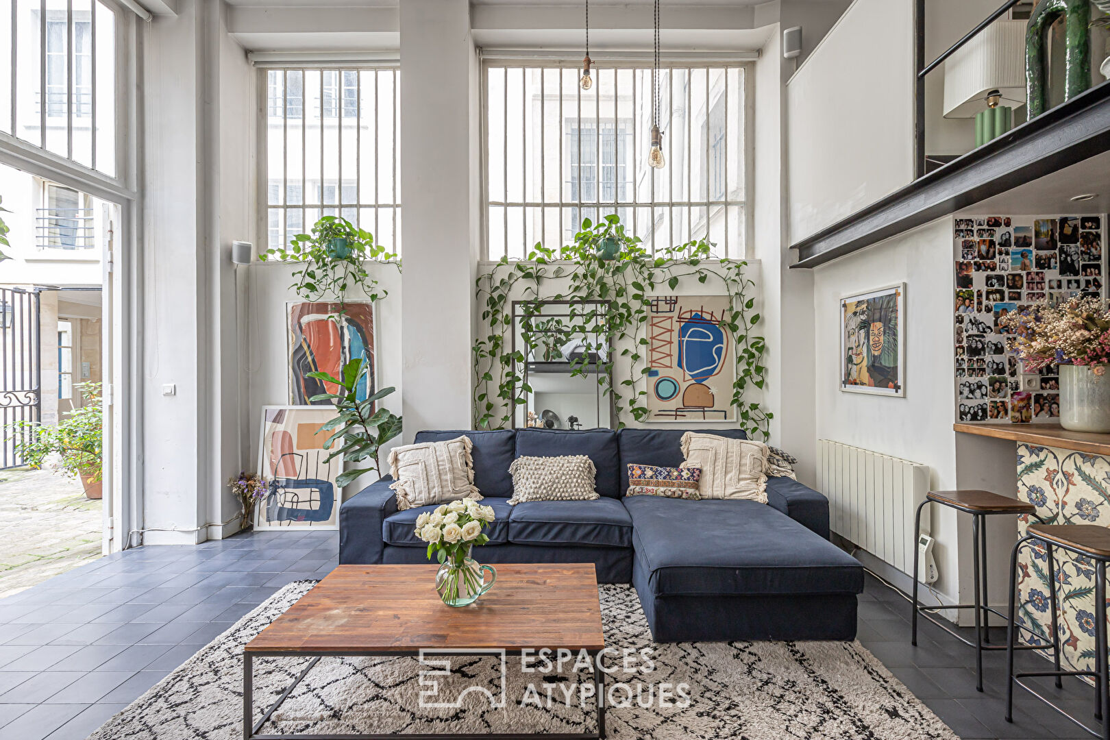 Loft sur cour proche Montorgueil