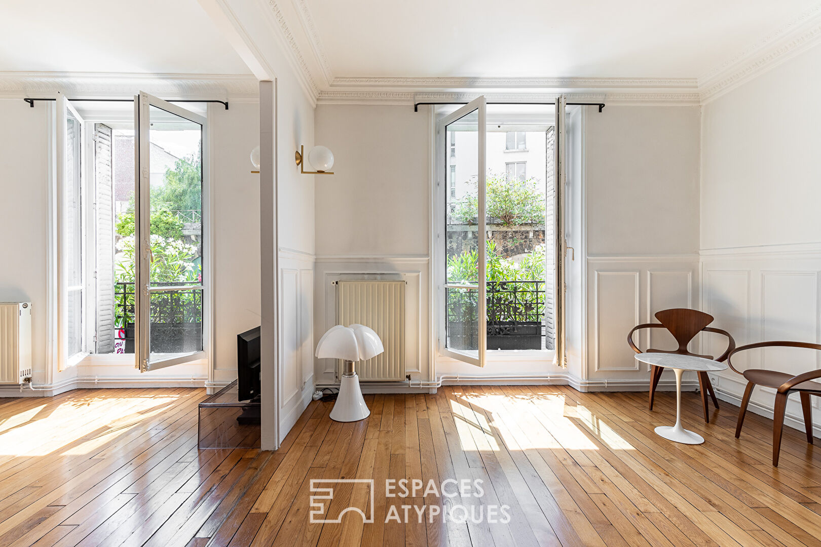 Appartement repensé par architecte avec vue dégagée